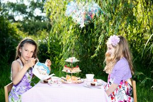 Tea Party at Trout Lake - pouring tea