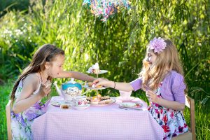 Tea Party at Trout Lake - sampling desserts