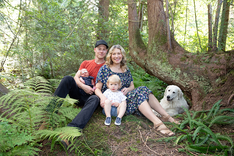 Powell River Family Portraits - Wild Road - Summer 2024 - by the creek