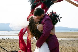 Powell River Wedding Photos - Phillips Road - The Kiss